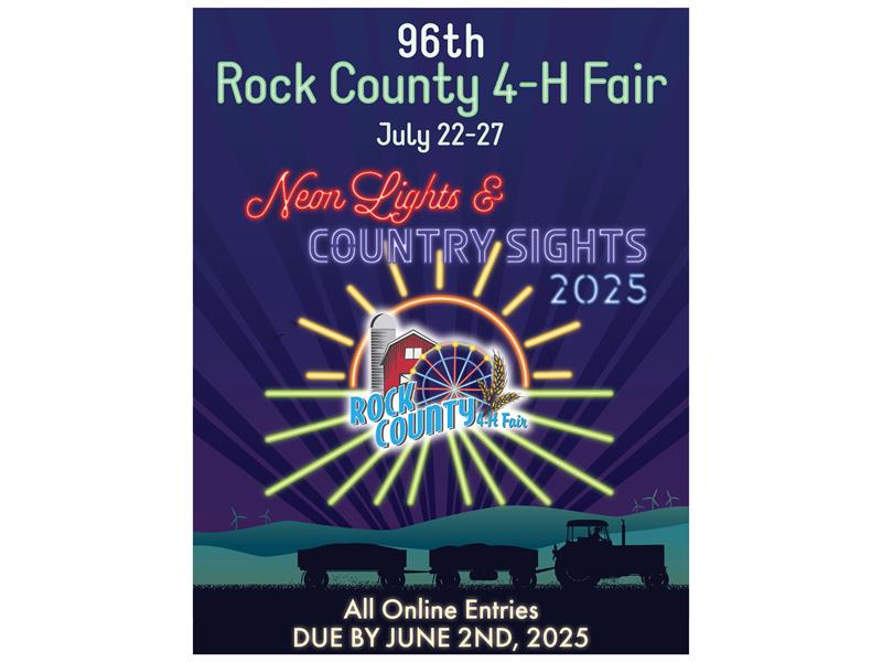 Logo for 2025 Rock County 4-H Fair